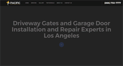 Desktop Screenshot of pacificgatesinc.com